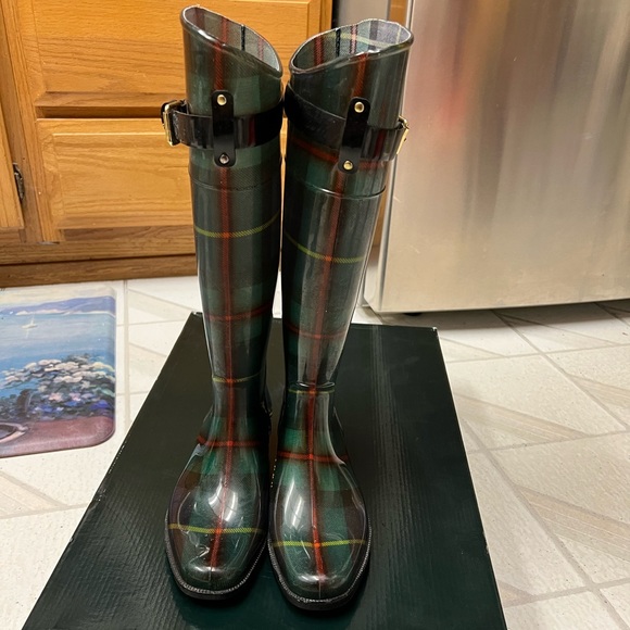 Lauren Ralph Lauren Rain boots rossalyn plaid - Picture 5 of 6